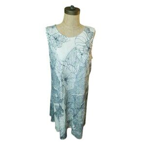 Chico's Size M Medium (1) Floral Print Lacey Sleeveless Dress